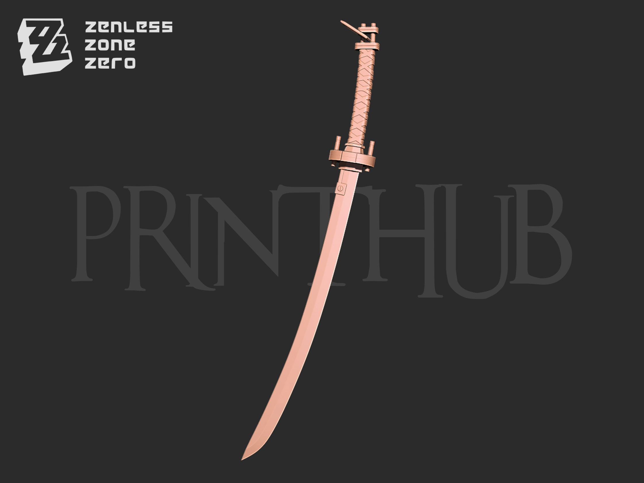 Hoshimi Miyabi Sword from ZZZ Cosplay 3d print